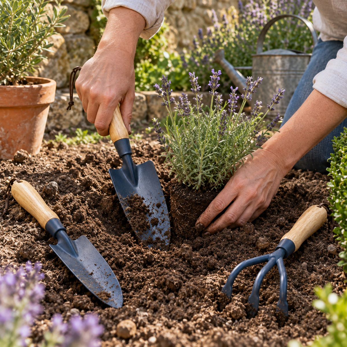 Kit de 3 outils de jardinage à main